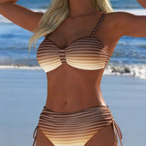 Anete - Prugasti Letnji Bikini