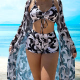 Laluna® | 3-dijelni bikini komplet sa printom