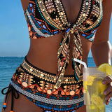 Ilona - Geometrijski Boho Bikini