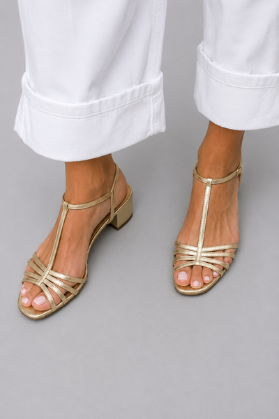 Allegra | Zlatni Sandali Svakodnevne Elegancije
