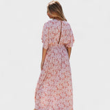 Vilma - Roze boho haljina sa prorezom
