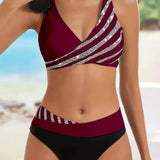 Mona - Drukani bikini u toplim bojama