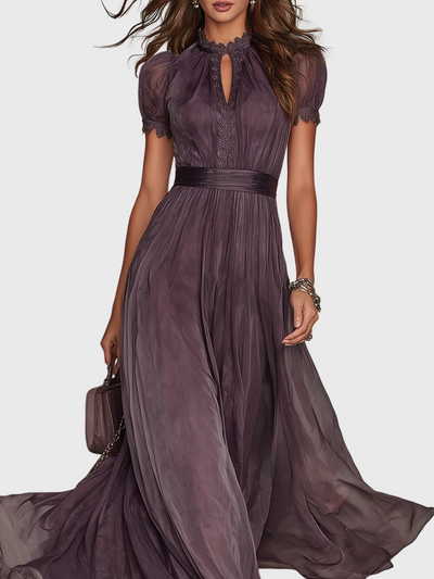 Ashley | Vintage Šifona Maxi Haljina