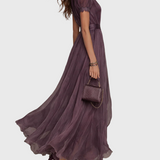 Ashley | Vintage Šifona Maxi Haljina