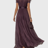 Ashley | Vintage Šifona Maxi Haljina