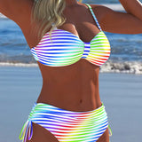 Anete - Prugasti Letnji Bikini