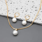 Elegantna Graciozna Perla Ogrlica Set