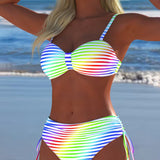 Anete - Prugasti Letnji Bikini