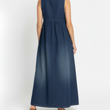 Karen™ | Maxi haljina od vintage opranog denima