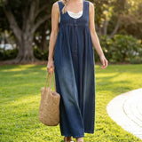 Karen™ | Maxi haljina od vintage opranog denima