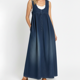 Karen™ | Maxi haljina od vintage opranog denima