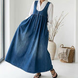 Karen™ | Maxi haljina od vintage opranog denima