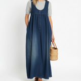 Karen™ | Maxi haljina od vintage opranog denima