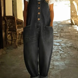 Ruth™ | Vintage pranje denim kombinezon